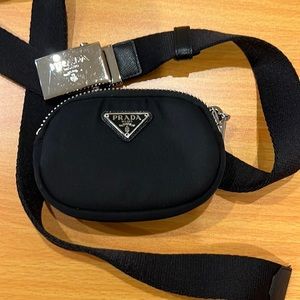 AUTHENTIC PRADA BELT WITH MINI BAG